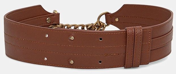 Kožený opasok Marciano by Guess dámske, hnedá farba, 5GGZ14 7330A