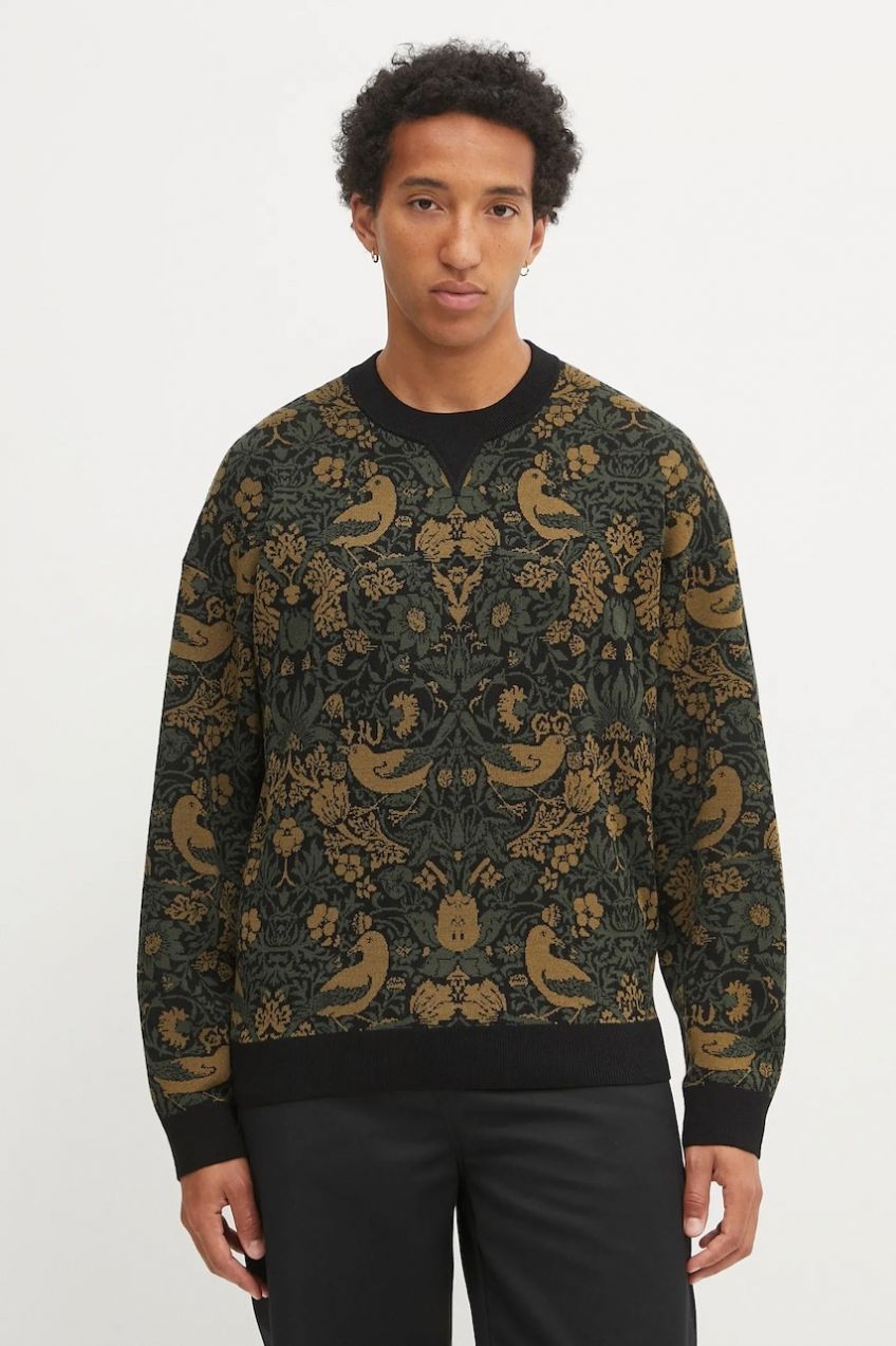 Vlnený sveter HUGO Sorris čierna farba, 50543788