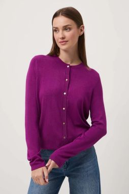 Kardigán Medicine fialová farba, ľahké