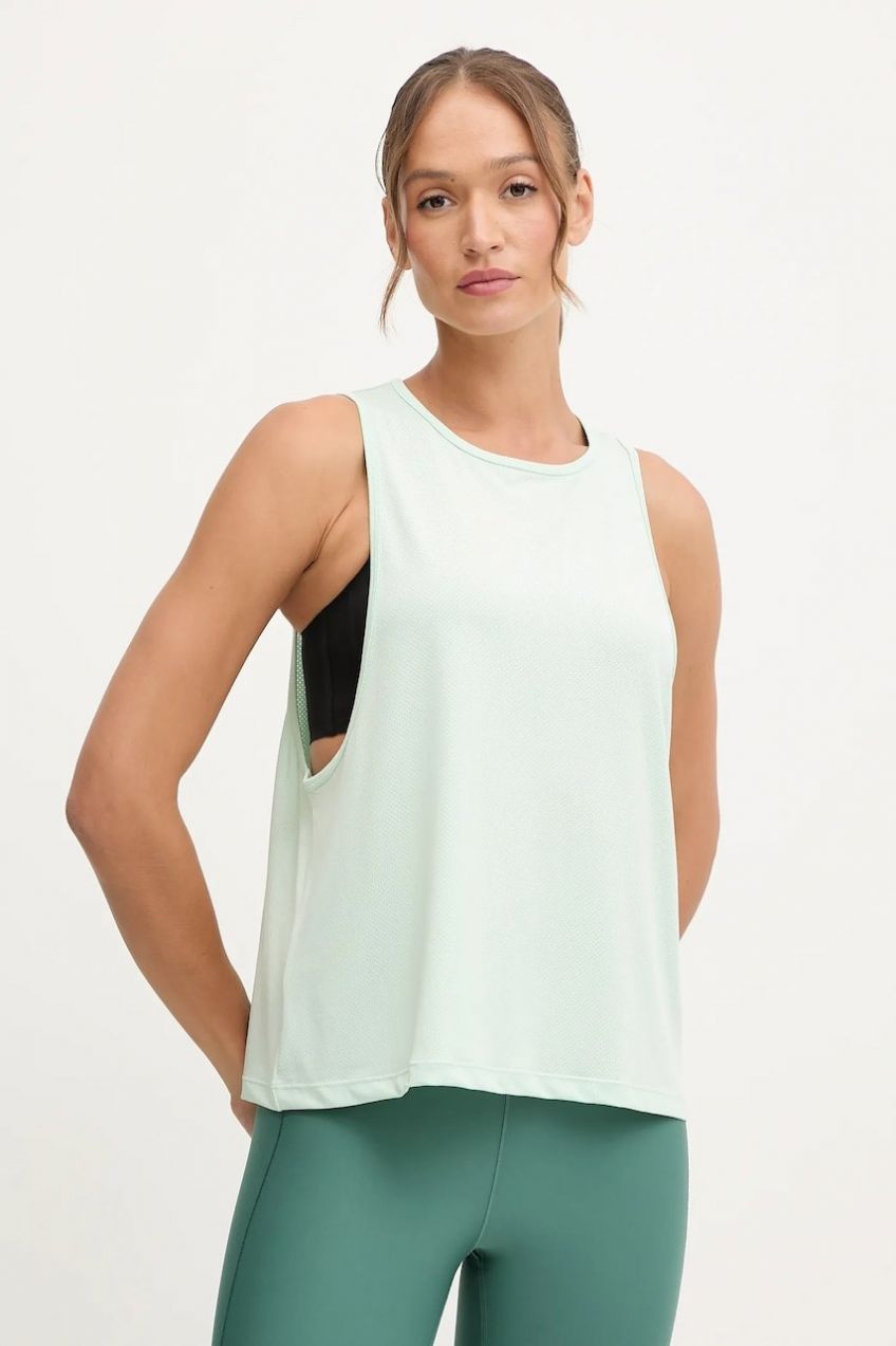 Tréningový top Casall Laser Mesh tyrkysová farba, 25212