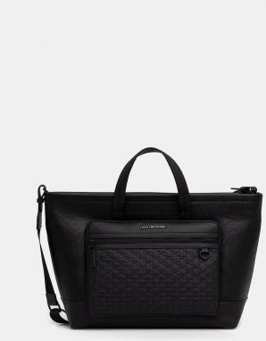 Taška Tommy Hilfiger čierna farba, AM0AM14018