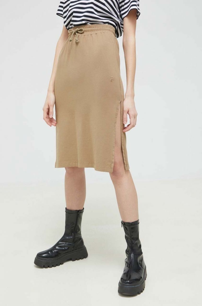 Sukňa Fila zelená farba, mini, puzdrová