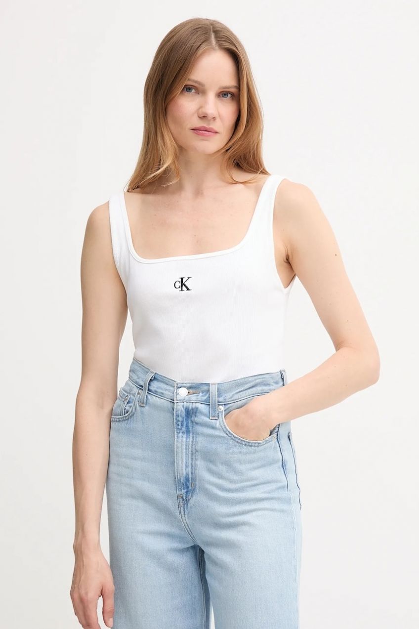 Top Calvin Klein Jeans čierna farba, J20J223192
