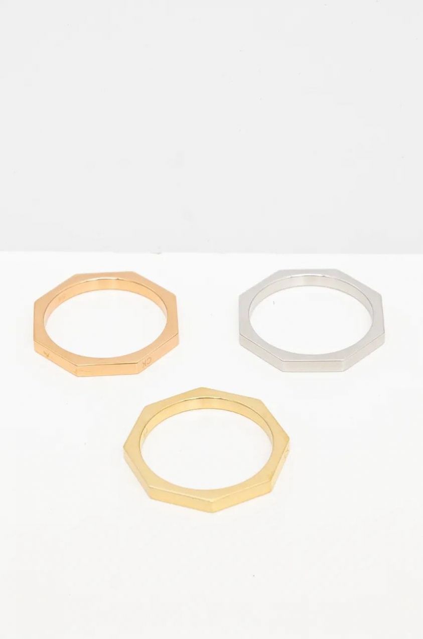 Prsteň Calvin Klein 3-pak 35000509
