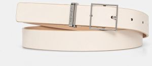 Kožený opasok Calvin Klein dámsky, béžová farba, K60K612866