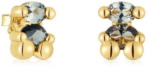 Strieborné pozlátené náušnice Tous Bold Bear Lab 1004255000