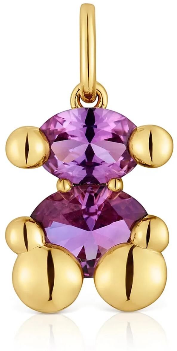 Strieborný pozlátený prívesok Tous Bold Bear Lab 1004255400