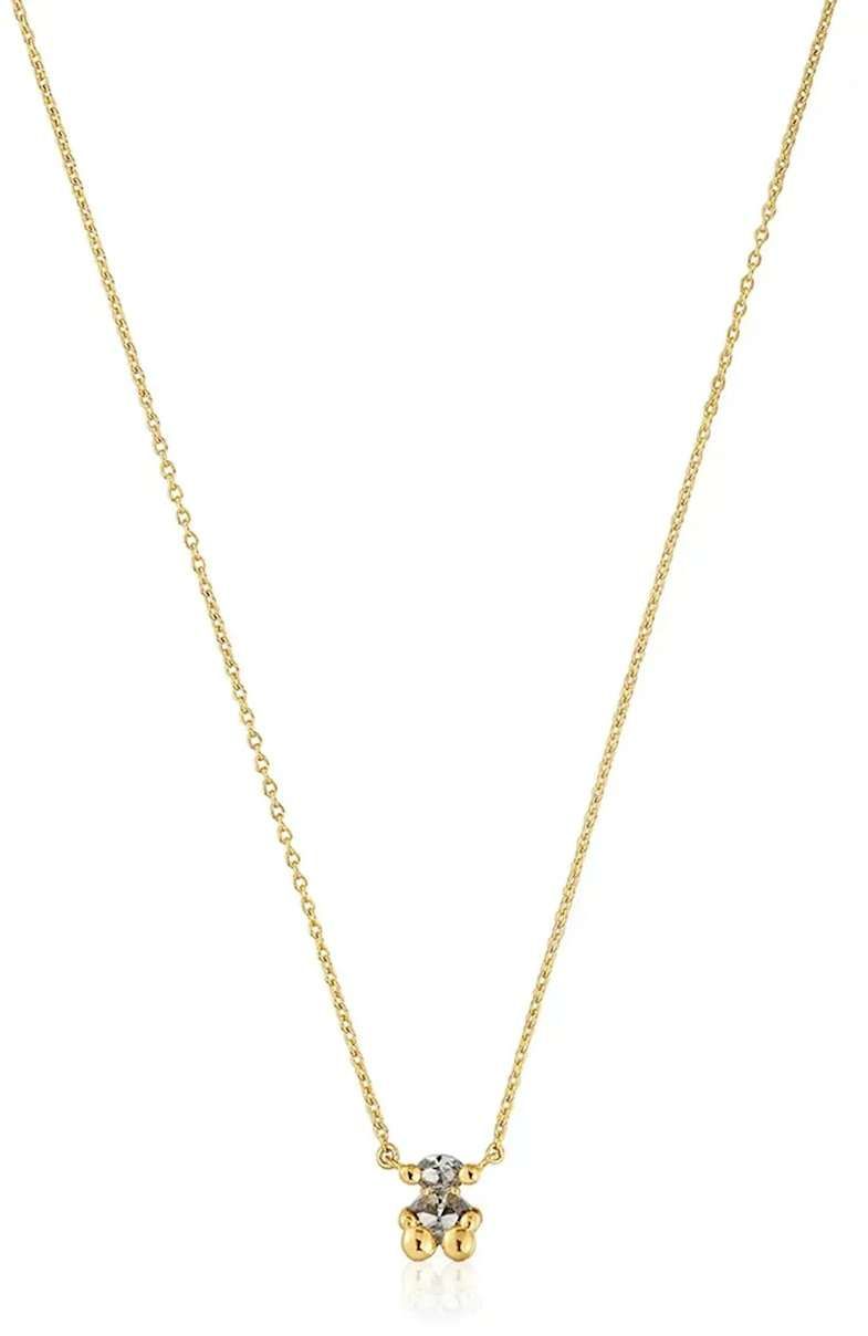 Strieborný pozlátený náhrdelník Tous Bold Bear Lab 1004254600