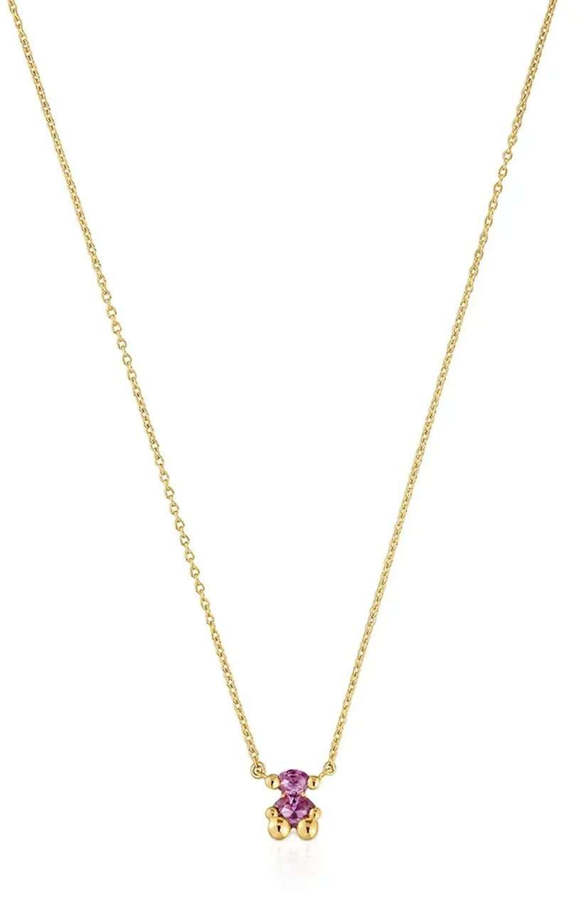 Strieborný pozlátený náhrdelník Tous Bold Bear Lab 1004254300