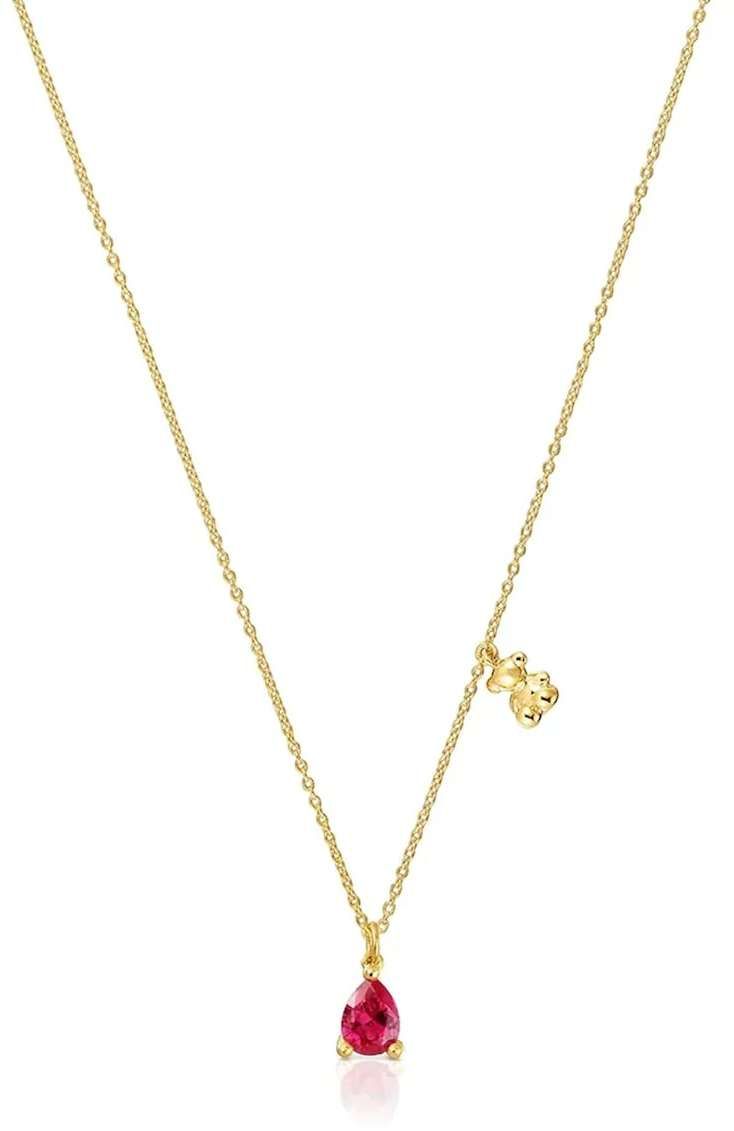 Strieborný pozlátený náhrdelník Tous 1004338600