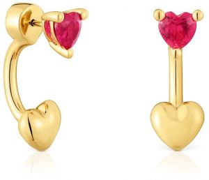 Strieborné pozlátené náušnice Tous 1004326700