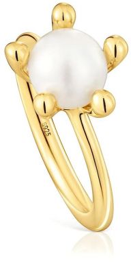 Strieborný pozlátený prsteň Tous 12 1004323312