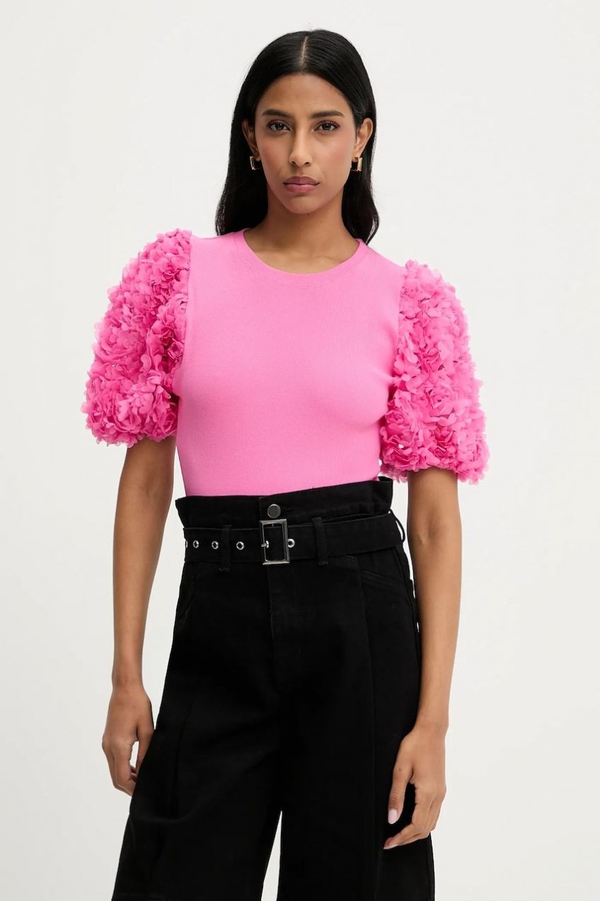 Body Answear.LAB ružová farba, jednofarebná