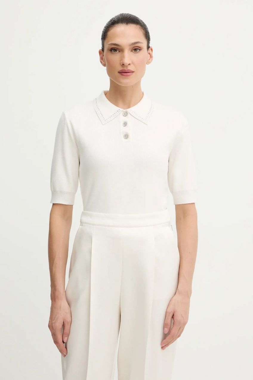 Sveter Morgan béžová farba, ľahký, MAP