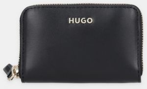 Peňaženka HUGO Syndra_Zip Around sm dámska, čierna farba, 50557983