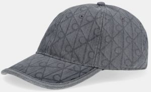 Džínsová šiltovka Calvin Klein šedá farba, LV04F5042G