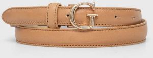 Kožený opasok Guess dámsky, oranžová farba, BW9119 P4220