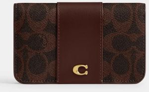 Kožená peňaženka Coach ružová farba, CR542