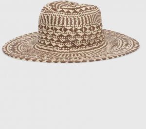 Klobúk Guess FEDORA FEDORA hnedá farba, AW9495 COT01,