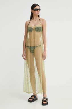 Šaty Samsoe Samsoe SAMALLY zelená farba, F24200141