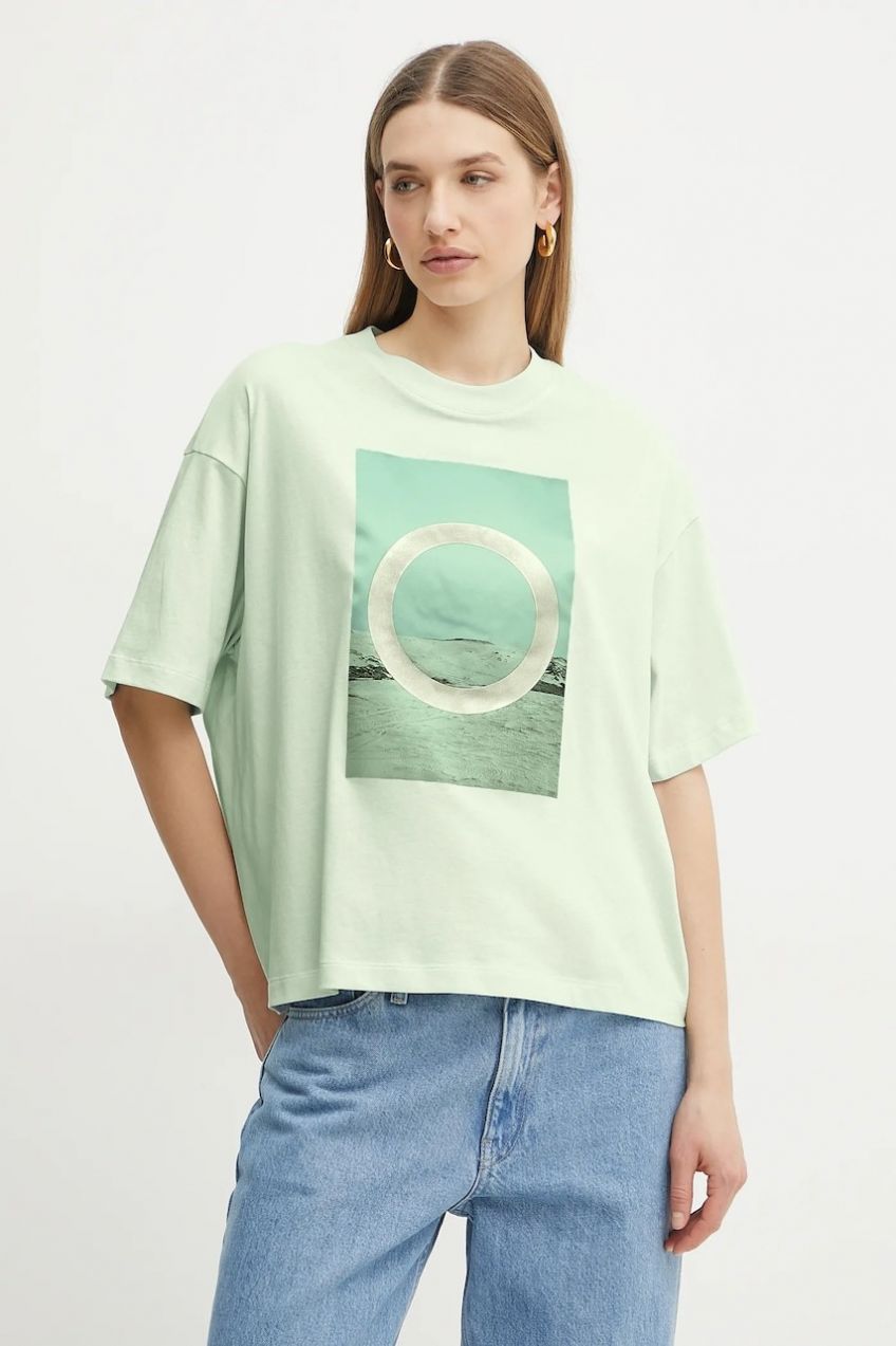 Tričko Armani Exchange dámske, zelená farba, XW000108 AF10359