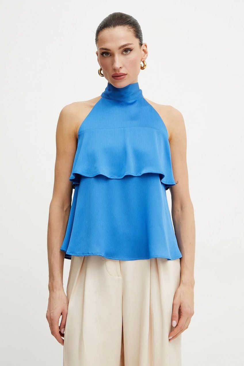 Blúzka Marella Emme by Marella dámska, fialová farba, jednofarebná, 2515161102200