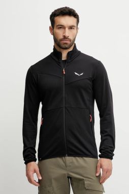 Športová mikina Salewa Puez Cammino čierna farba, jednofarebná, 00.0000029094