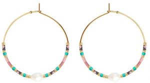 Pozlátené náušnice Lilou 252/35/KOL/MIXKAM/MIXCOL/PEB/PO