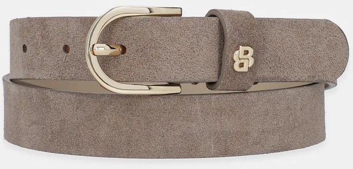 Semišový opasok BOSS Scarlet-BB-Sd-G zelená farba, 50522643