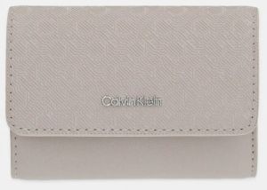 Peňaženka Calvin Klein dámska, béžová farba, LV04F1038G