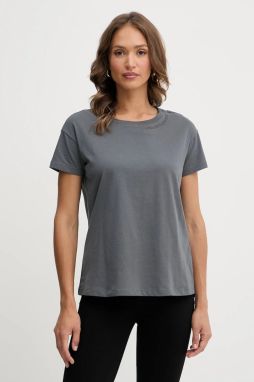 Bavlnené tričko Armani Exchange dámske, šedá farba, XW001356 AF10356