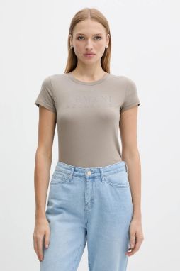 Tričko Armani Exchange dámske, zelená farba, XW001349 AF17173