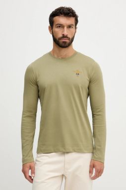 Bavlnené tričko s dlhým rukávom Aeronautica Militare