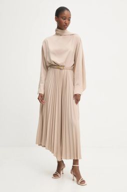 Šaty Answear.LAB čierna farba, maxi, áčkový strih