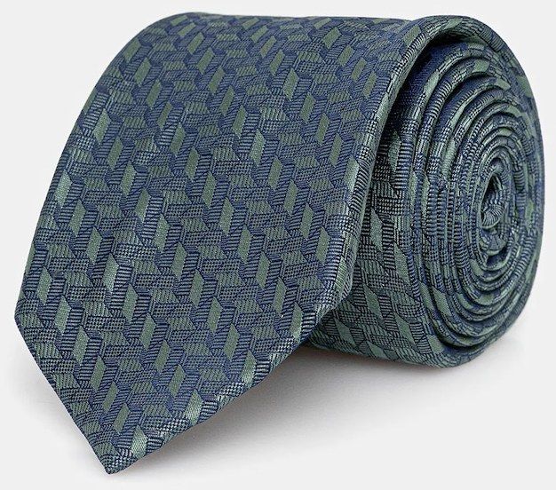 Hodvábna kravata Michael Kors zelená farba, MK0DT00191