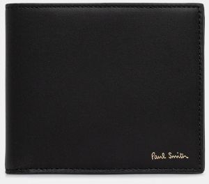 Kožená peňaženka Paul Smith čierna farba, M1A-4833-CMULTI