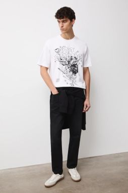 Bavlnené tričko Medicine pánske, biela farba, s potlačou