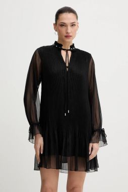 Šaty Liu Jo čierna farba, mini, áčkový strih, WA6263 T6867