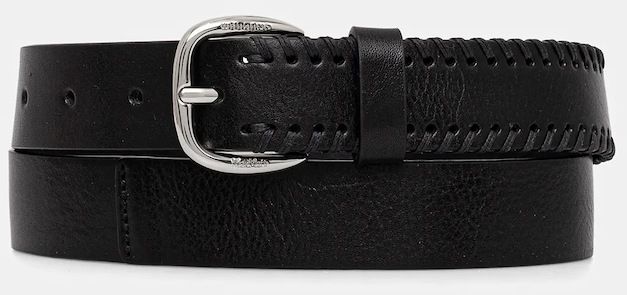 Kožený opasok Weekend Max Mara ABINGO čierna farba, 2615501044600