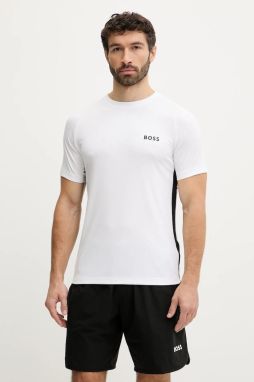 Tričko BOSS Green TS_TOC Spin CB pánske, biela farba, jednofarebné, 50554544