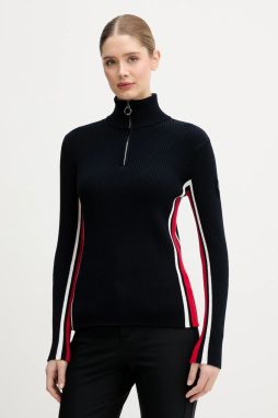 Sveter Fusalp Deltano tmavomodrá farba, s polorolákom, I1112