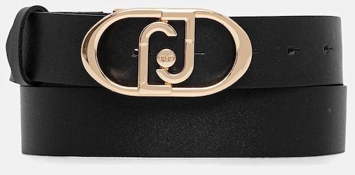 Kožený opasok Liu Jo čierna farba, AA6231 P0414