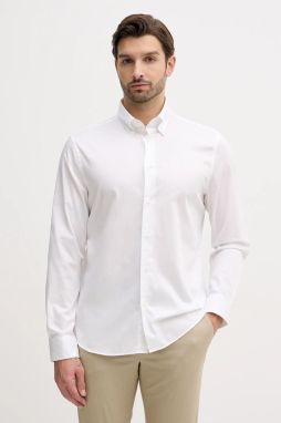 Košeľa Tommy Hilfiger biela farba, regular, s golierom button-down, MW0MW41824
