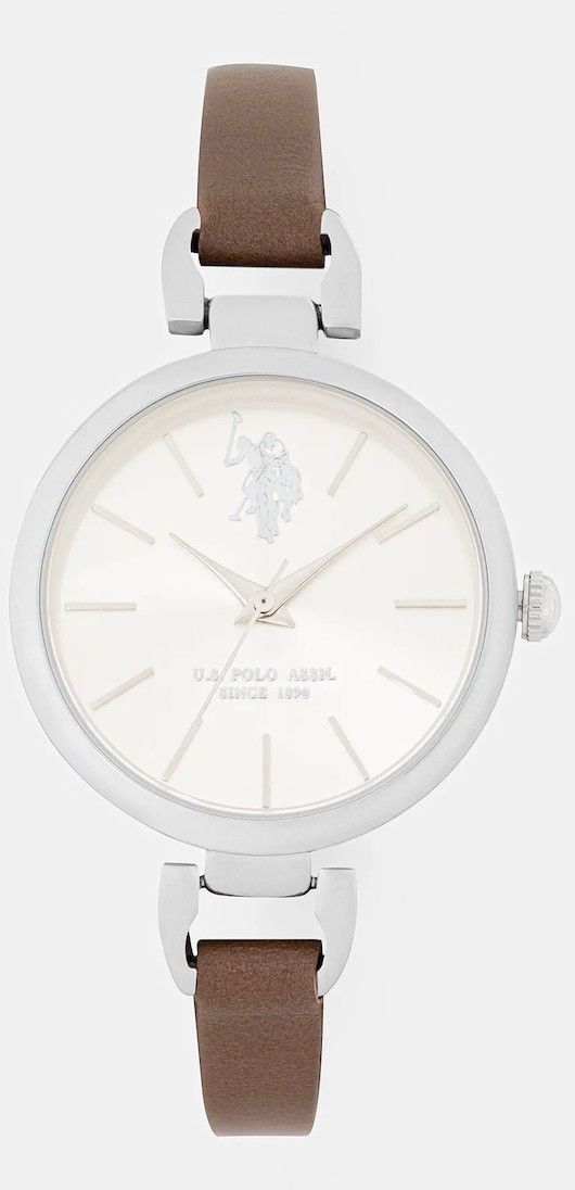 Hodinky U.S. Polo Assn. ADRIENNE dámske, hnedá farba, USP8096ST