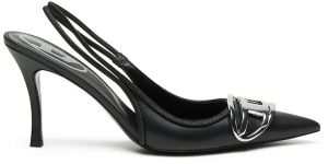 Kožené lodičky Diesel D-Venus Sb čierna farba, Y02985-PR818-T8013