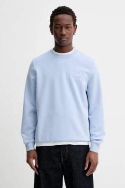 Mikina s prímesou vlny PS Paul Smith modrá farba, jednofarebná, M2R-211ZE-V22567