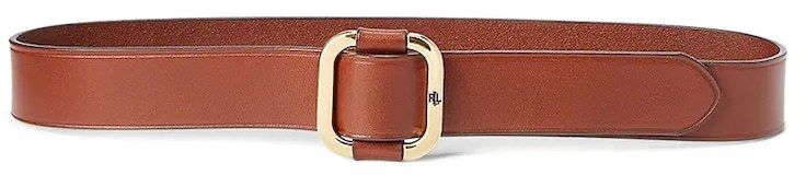 Kožený opasok Lauren Ralph Lauren hnedá farba, 412746393