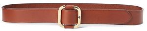 Kožený opasok Lauren Ralph Lauren hnedá farba, 412746393