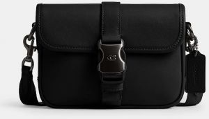 Kožená taška Coach League Crossbody 19 čierna farba, CY989