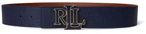 Obojstranný kožený opasok Lauren Ralph Lauren tmavomodrá farba, 412P04416